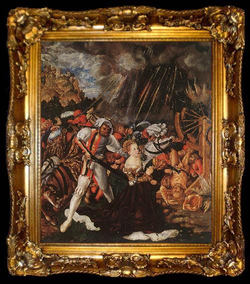 framed  CRANACH, Lucas the Elder The Martyrdom of St Catherine gdf, ta009-2